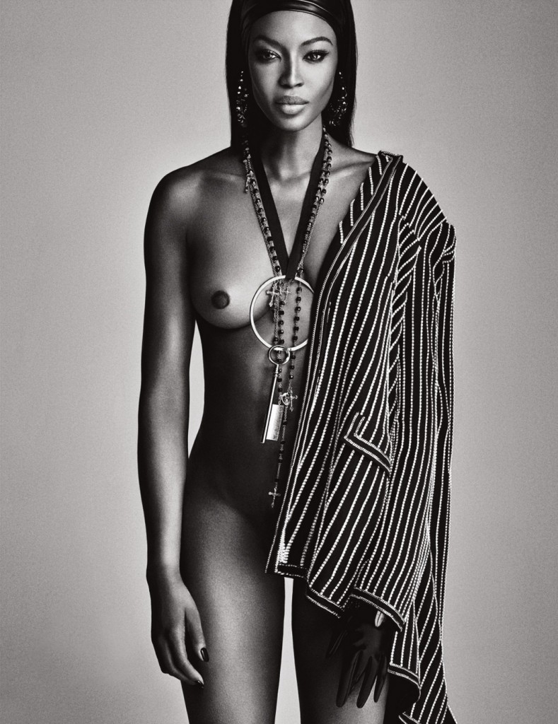 Des photos de Naomi Campbell nue dans Lui