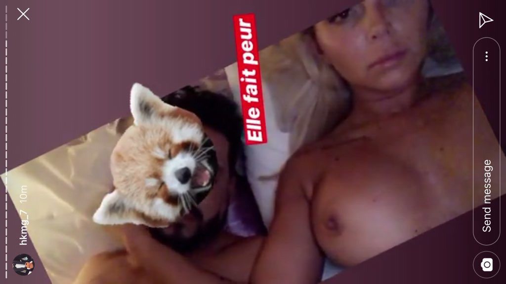 Fidji Ruiz nue et seins nus sur Snapchat