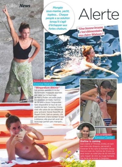 Emma Watson Seins Nus Sur La Plage Whassup